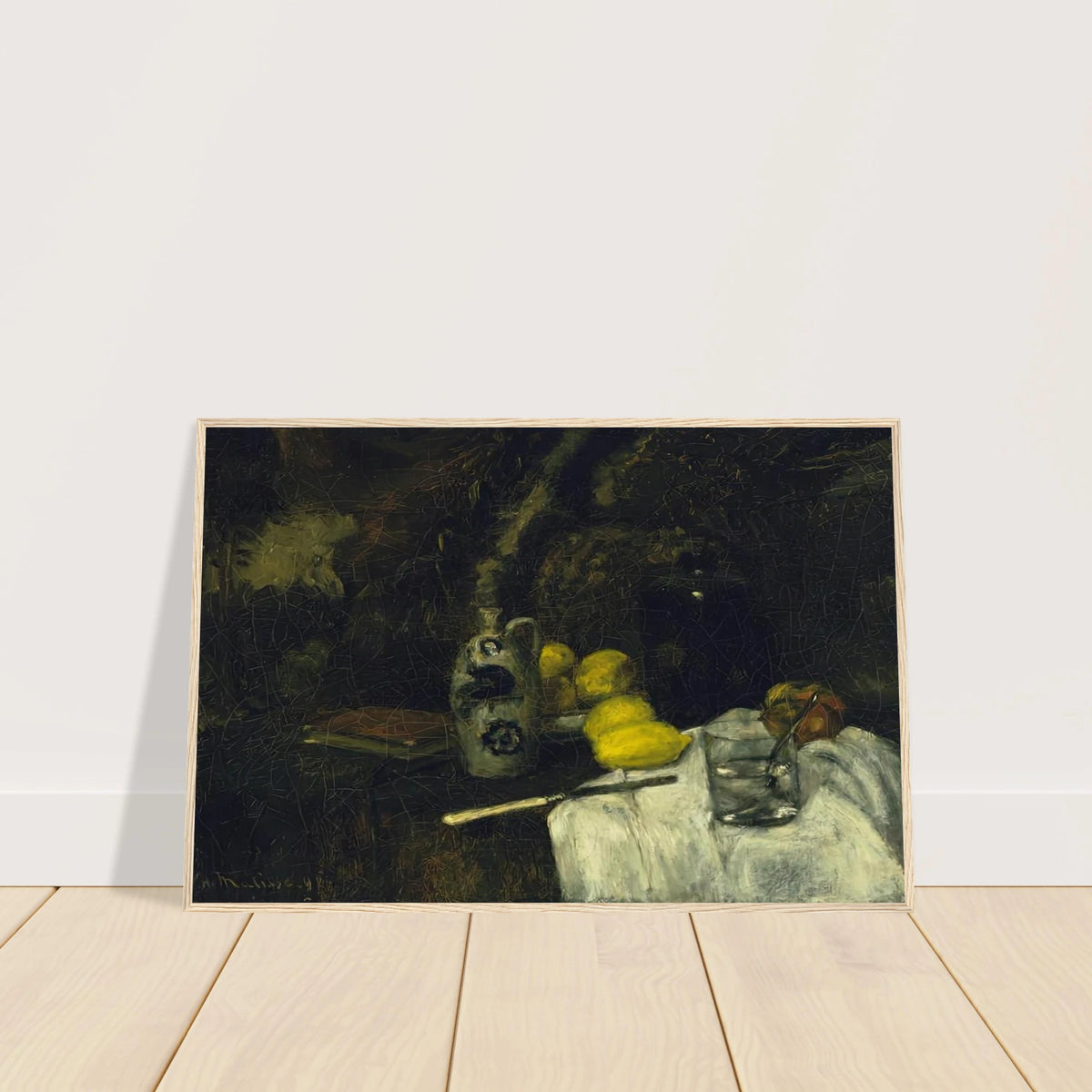 LEMONS AND BOTTLE OF DUTCH GIN 1896 Framed Poster | Henri Matisse Framed Prints Wall Art | Henri Matisse Print