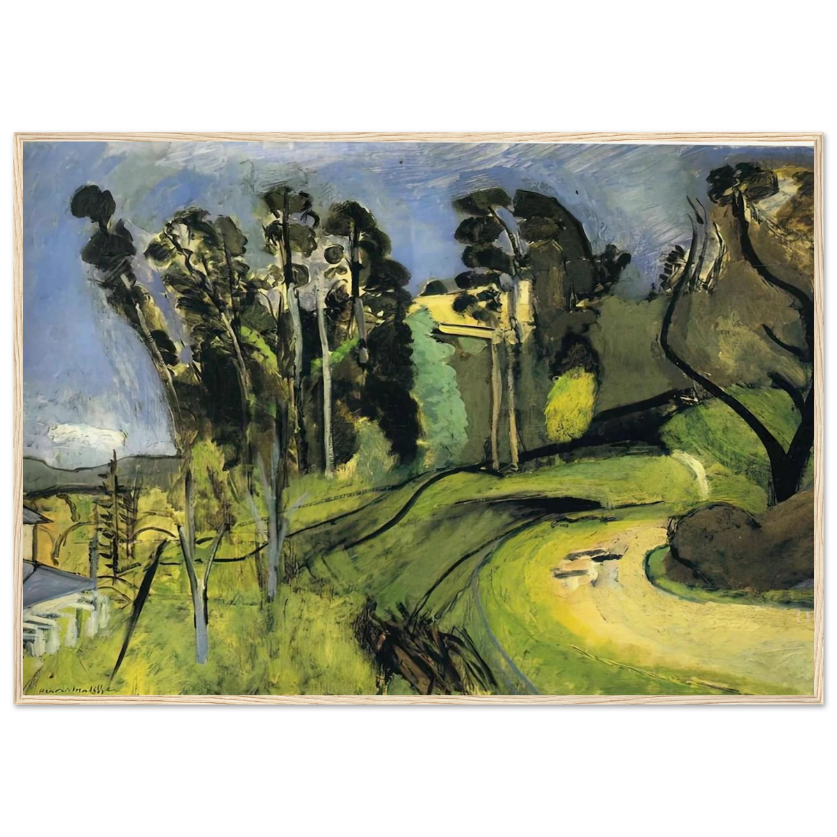 MONTALBAN LANDSCAPE 1918 Framed Poster | Henri Matisse Framed Prints Wall Art | Henri Matisse Print