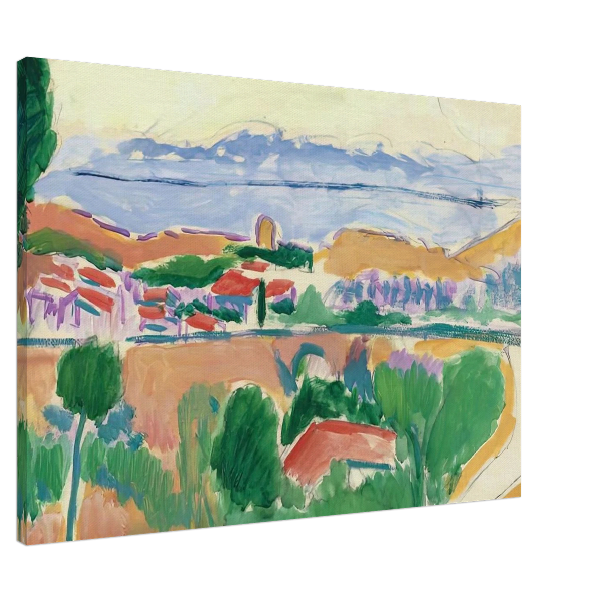 VUE DE COLLIOURE 1906 Canvas | Henri Matisse Canvas | Henri Matisse Print