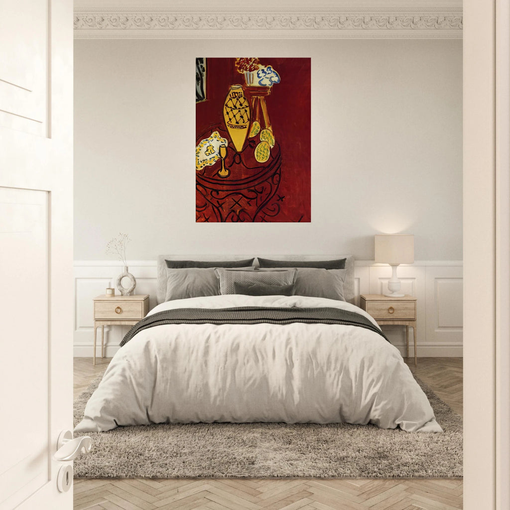 INTERIOR IN VENETIAN RED 1946 Canvas | Henri Matisse Canvas | Henri Matisse Print
