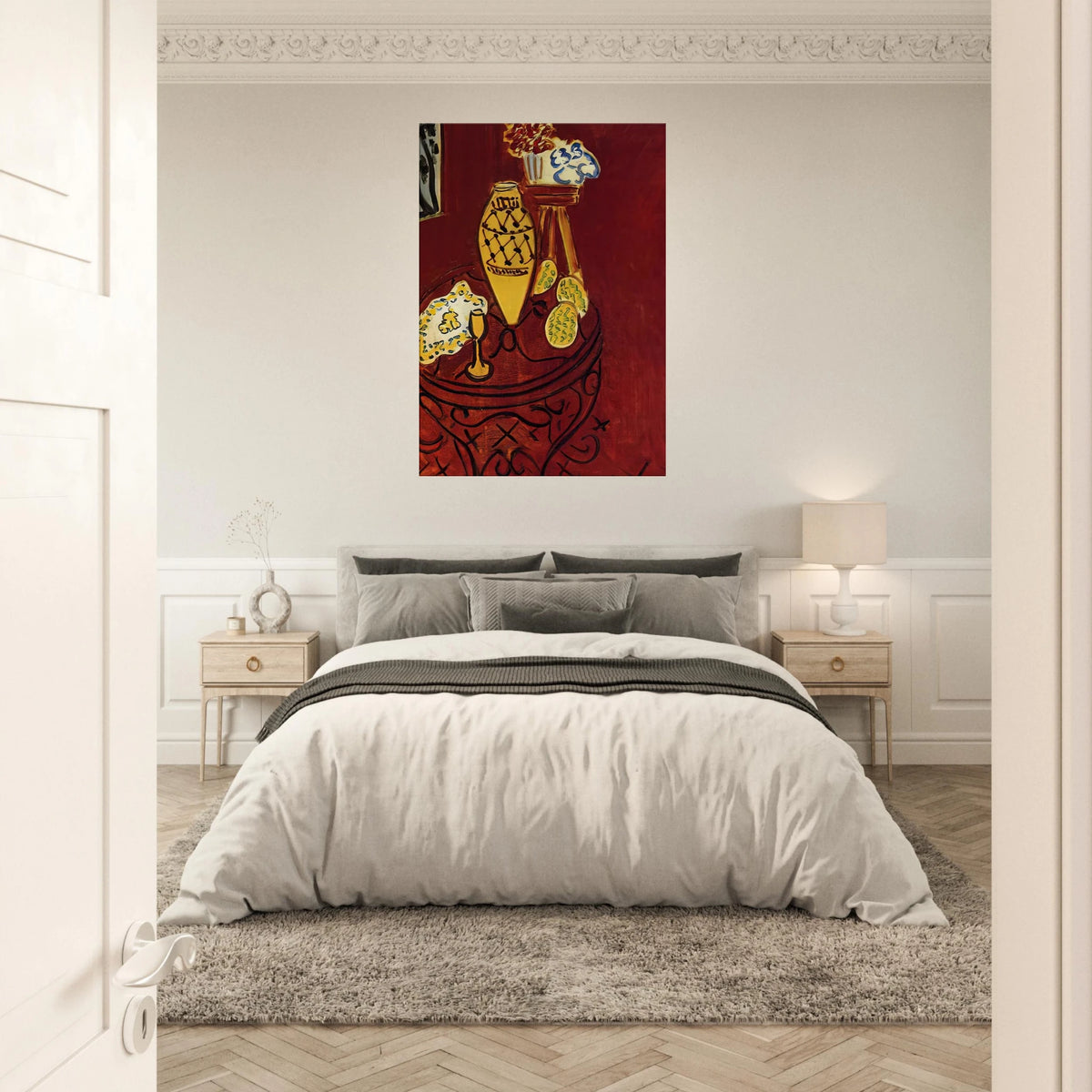 INTERIOR IN VENETIAN RED 1946 Canvas | Henri Matisse Canvas | Henri Matisse Print