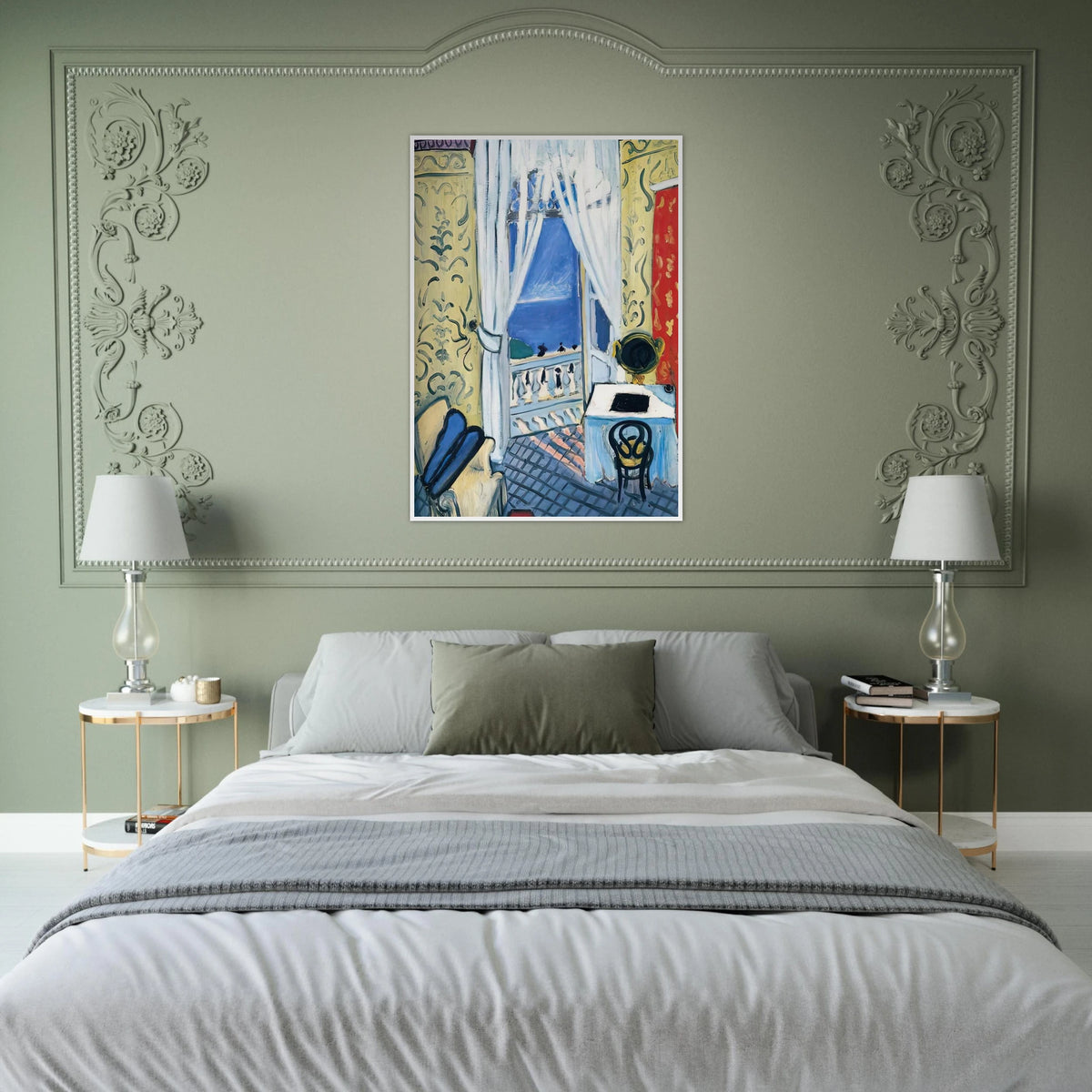 INTERIOR WITH A VIOLIN CASE 1919 Framed Poster | Henri Matisse Framed Prints Wall Art | Henri Matisse Print