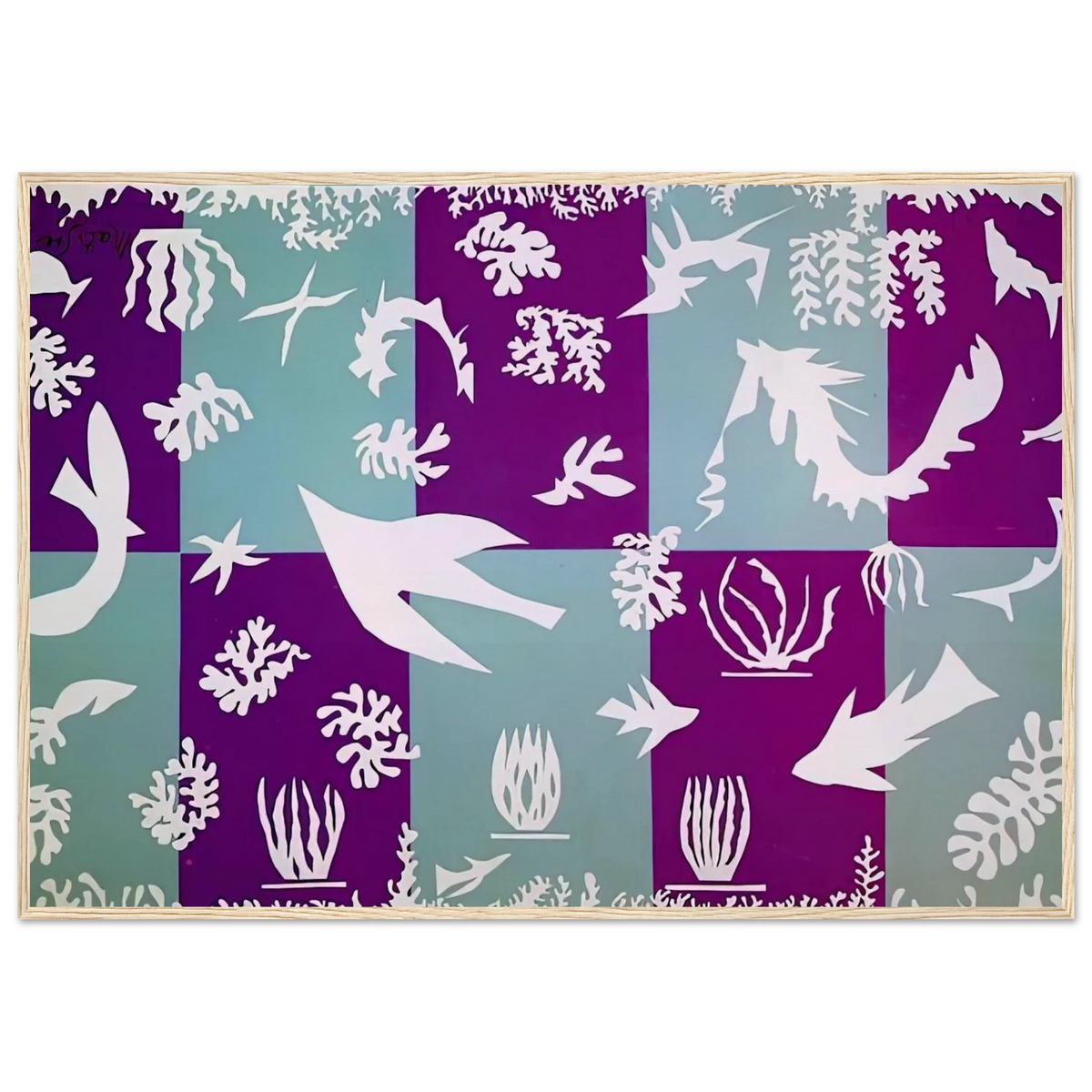 POLYNESIA LA MER 1946 Framed Poster | Henri Matisse Framed Prints Wall Art | Henri Matisse Print