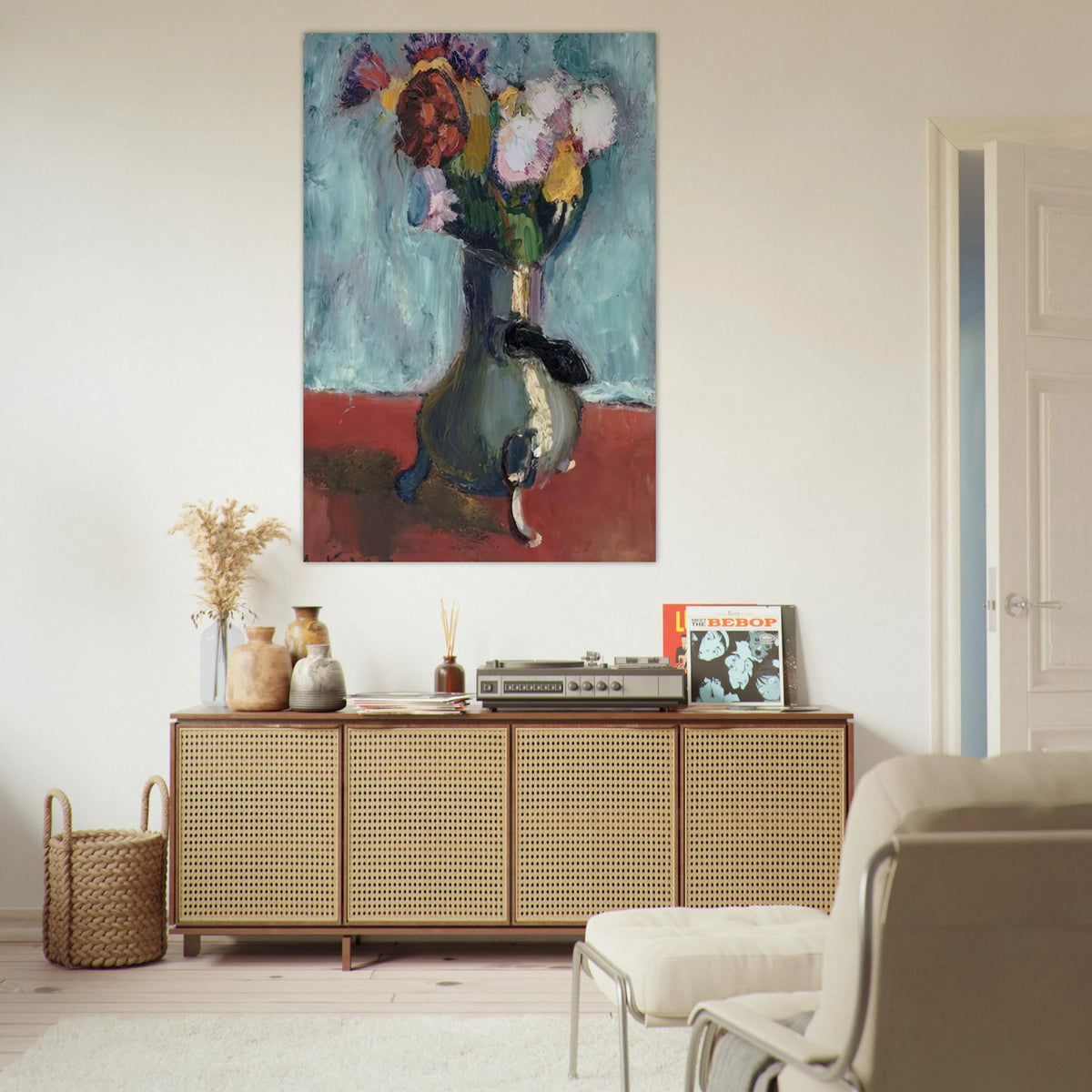 BOUQUET OF FLOWERS IN CHOCOLATE 1902 Poster | Henri Matisse Poster | Henri Matisse Print