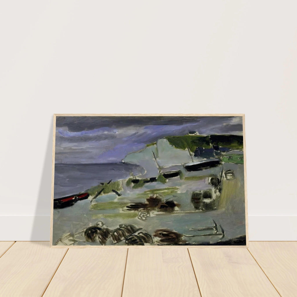 BOATS ON THE BEACH ETRETAT 1920 Framed Poster | Henri Matisse Framed Prints Wall Art | Henri Matisse Print