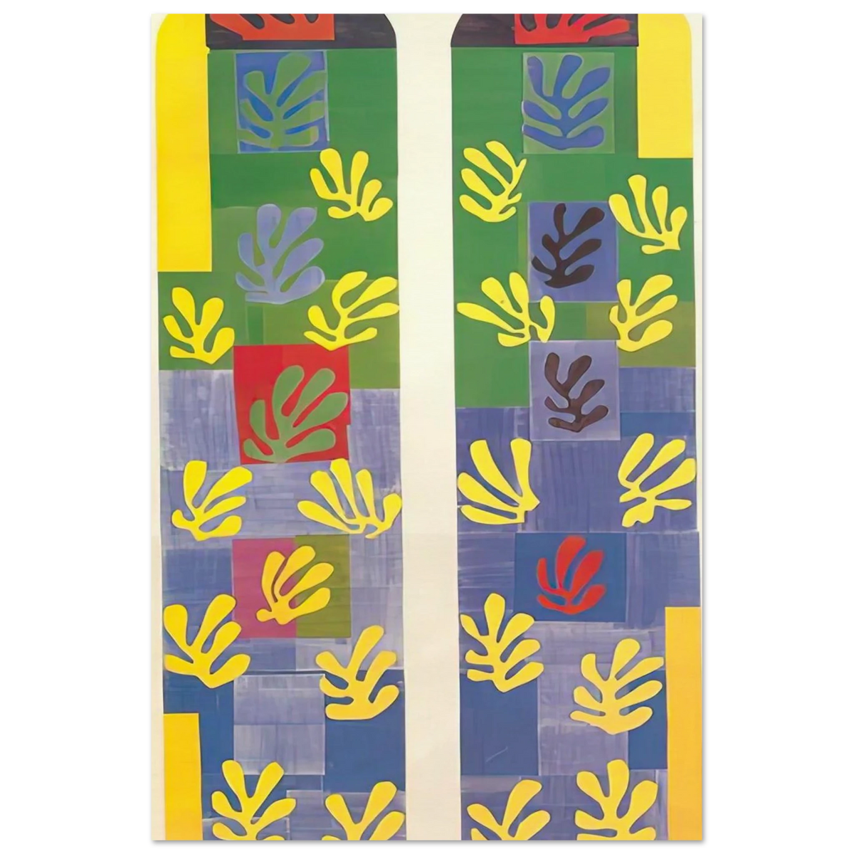 STAINED GLASS WINDOW WINDOW OF THE ABSIDE OF THE ROSARY CHAPEL 1949 Poster | Henri Matisse Poster | Henri Matisse Print
