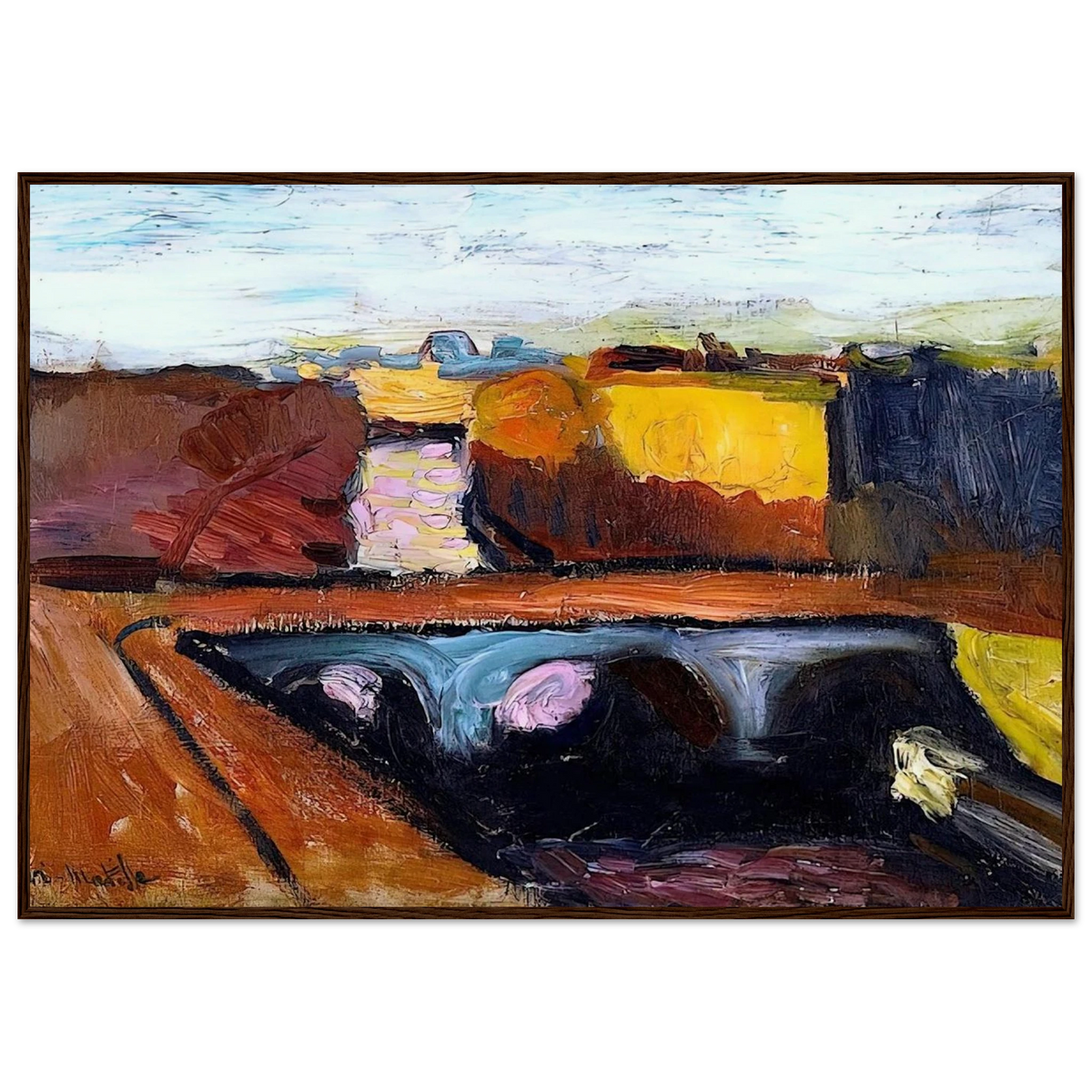 VIEW OF THE SEINE THE PONT SAINT MICHEL 1904 Framed Poster | Henri Matisse Framed Prints Wall Art | Henri Matisse Print