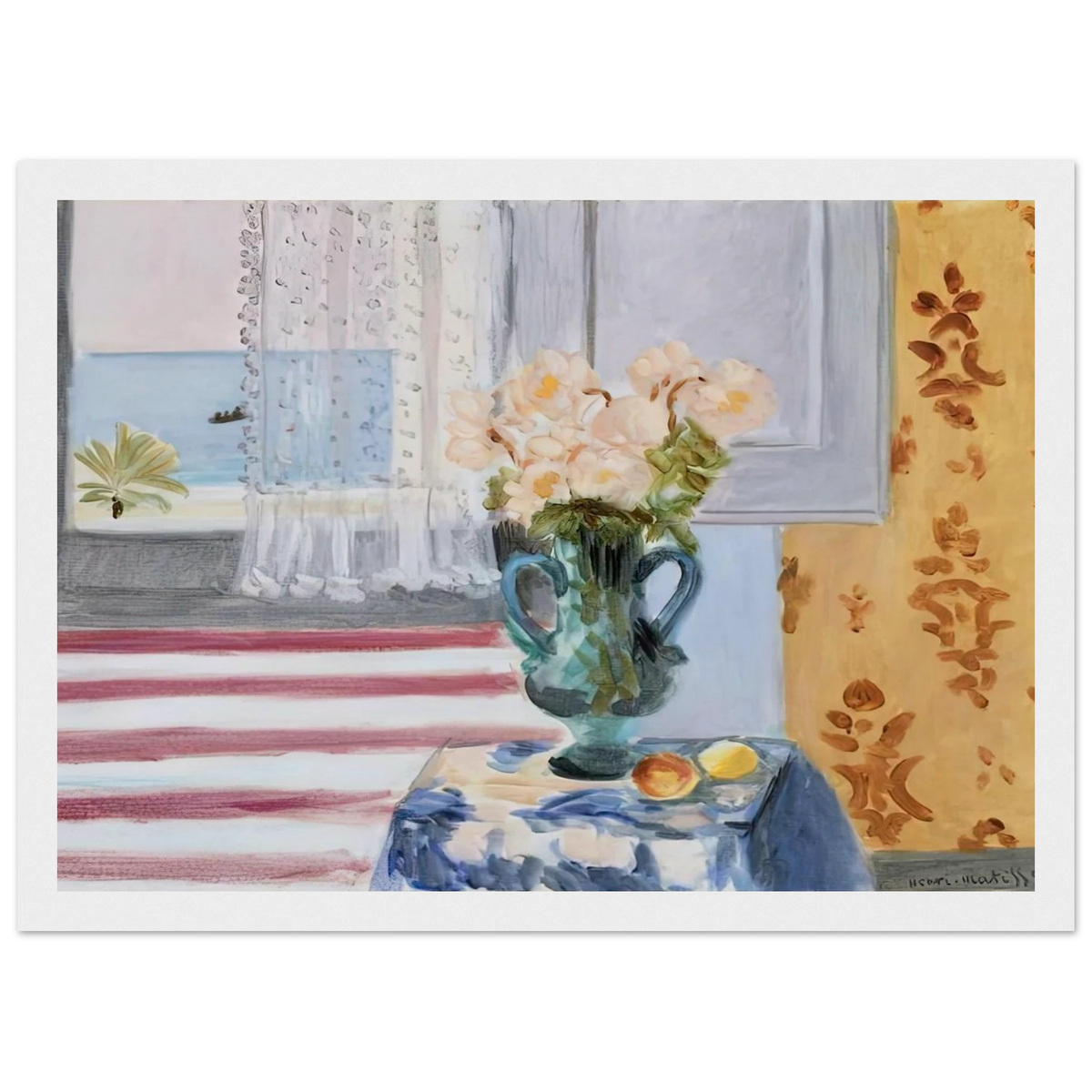 VASE OF FLOWERS 1924 Framed Poster | Henri Matisse Framed Prints Wall Art | Henri Matisse Print