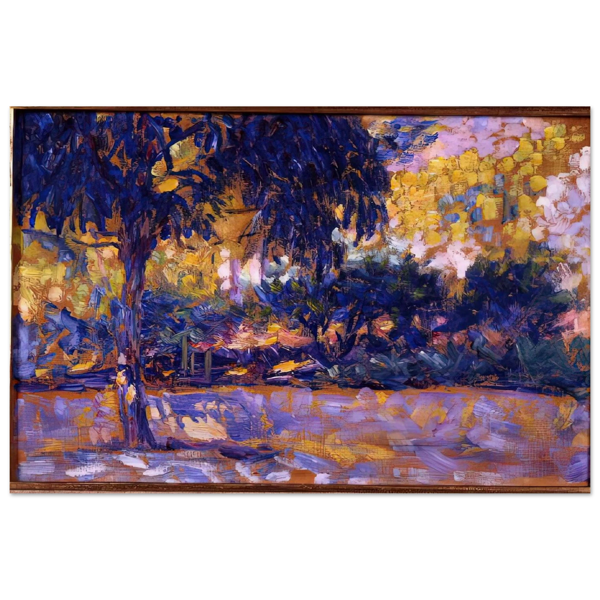 LANDSCAPE WITH EUCALYPTUS TREES AND RIVER TREES IN FRONT OF A RIVER 1908 Poster | Henri Matisse Poster | Henri Matisse Print