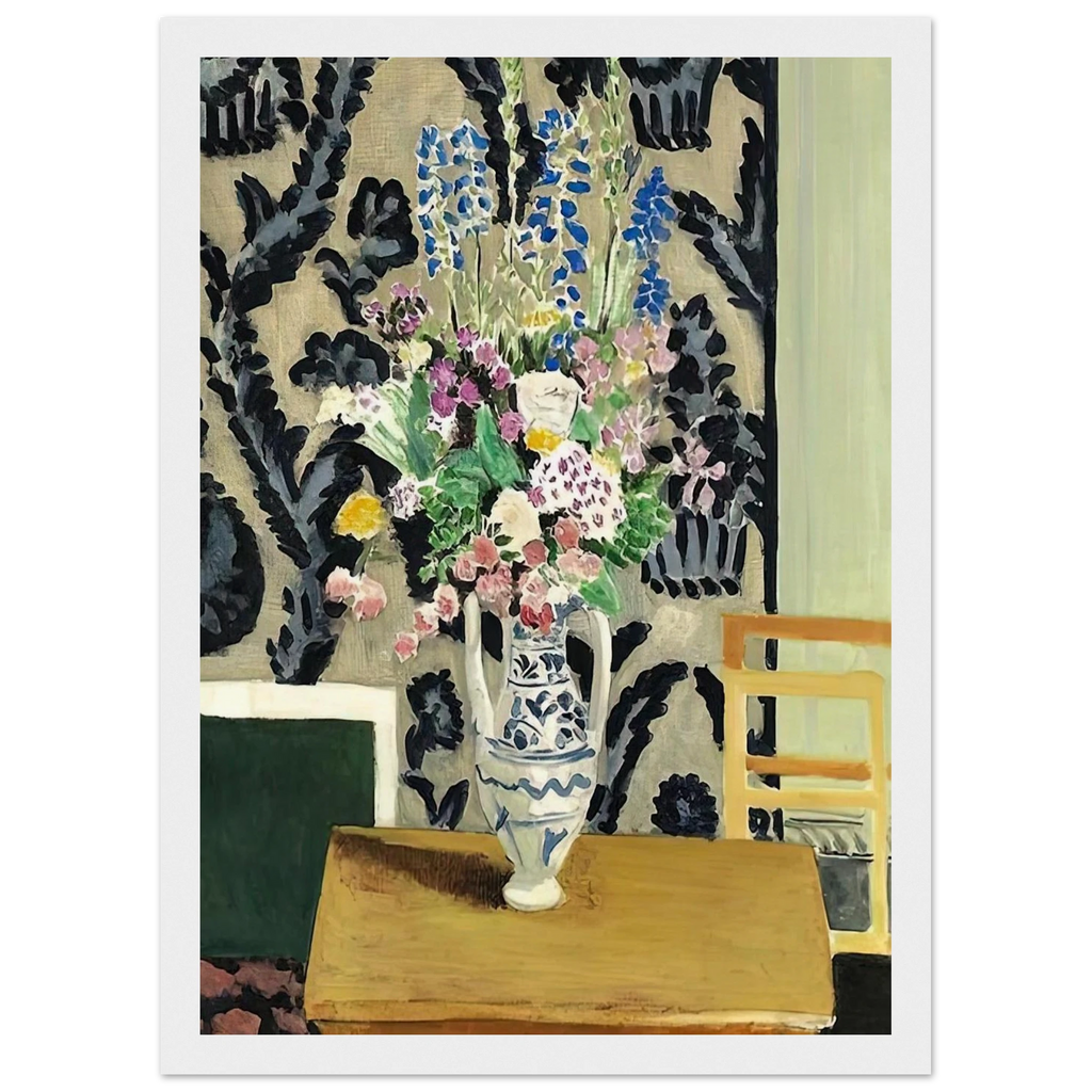BOUQUET DE FLEURS POUR LE QUATORZE JUILLET 1919 Framed Poster | Henri Matisse Framed Prints Wall Art | Henri Matisse Print