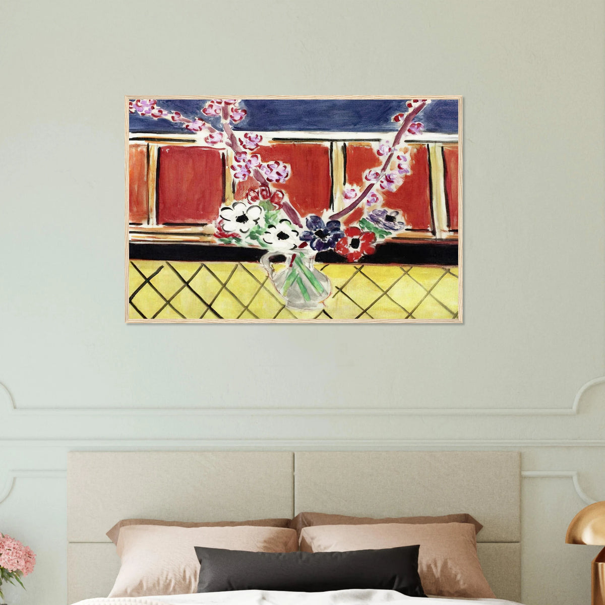 ANEMONES AND PEACH BLOSSOMS 1944 Framed Poster | Henri Matisse Framed Prints Wall Art | Henri Matisse Print