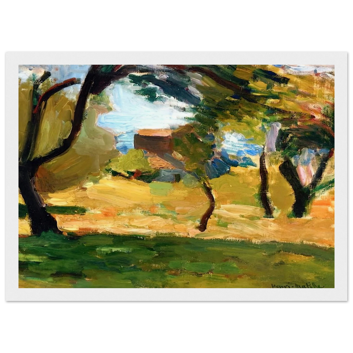 CORSICAN LANDSCAPE 1898 1 Framed Poster | Henri Matisse Framed Prints Wall Art | Henri Matisse Print