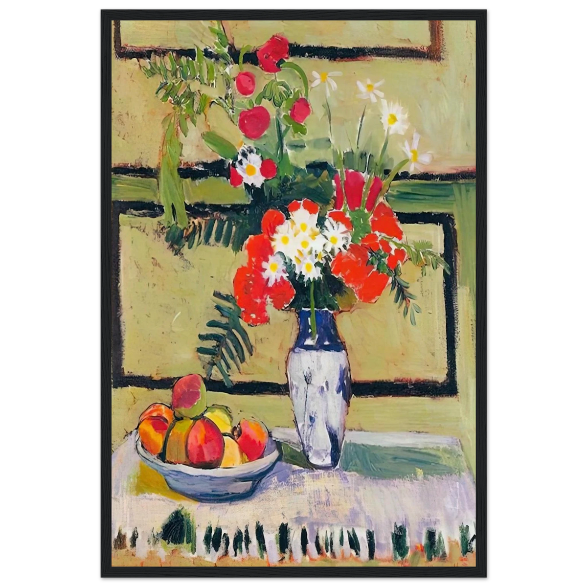 FLOWERS AND FRUIT 1909 Framed Poster | Henri Matisse Framed Prints Wall Art | Henri Matisse Print