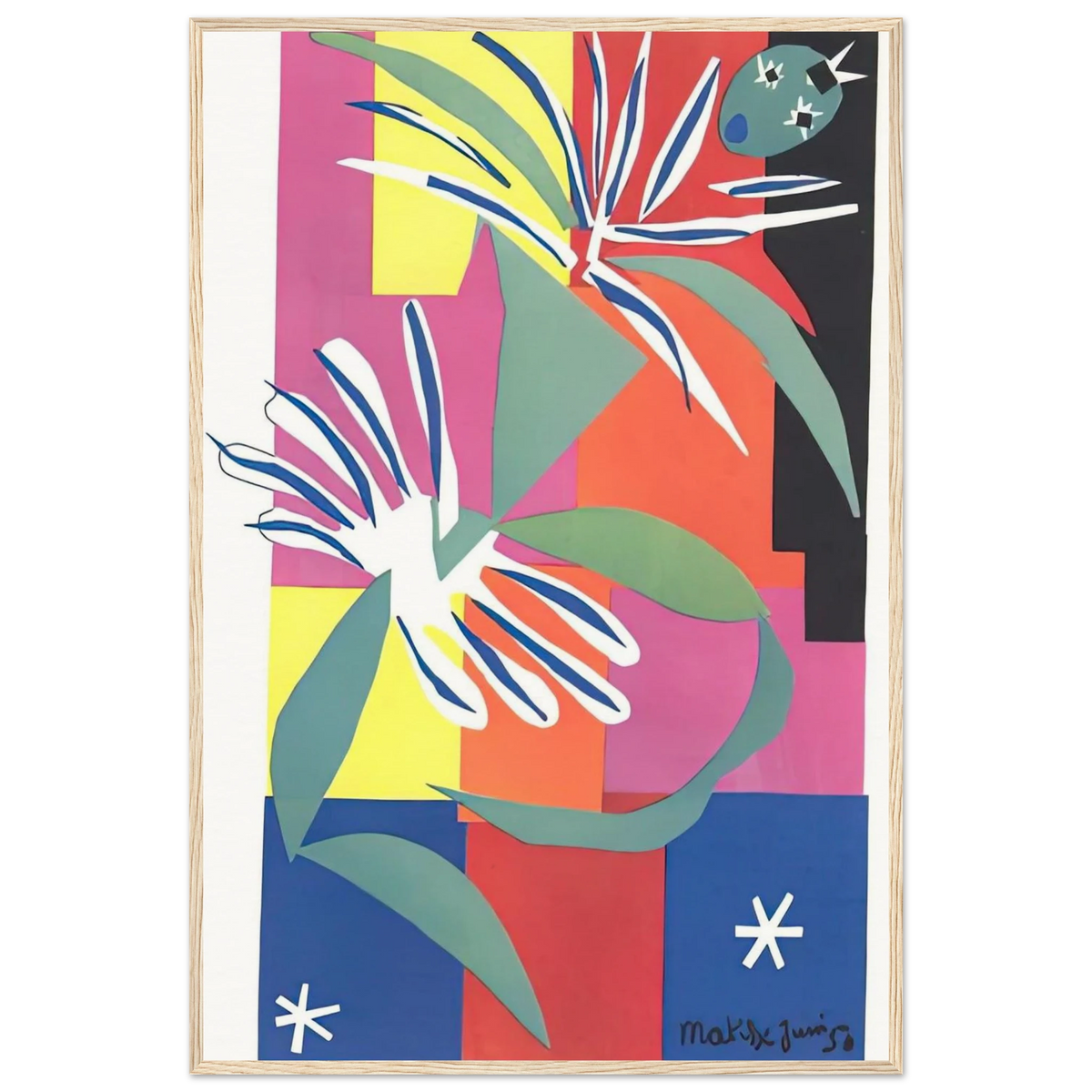 CREOLE DANCER Framed Poster | Henri Matisse Framed Prints Wall Art | Henri Matisse Print