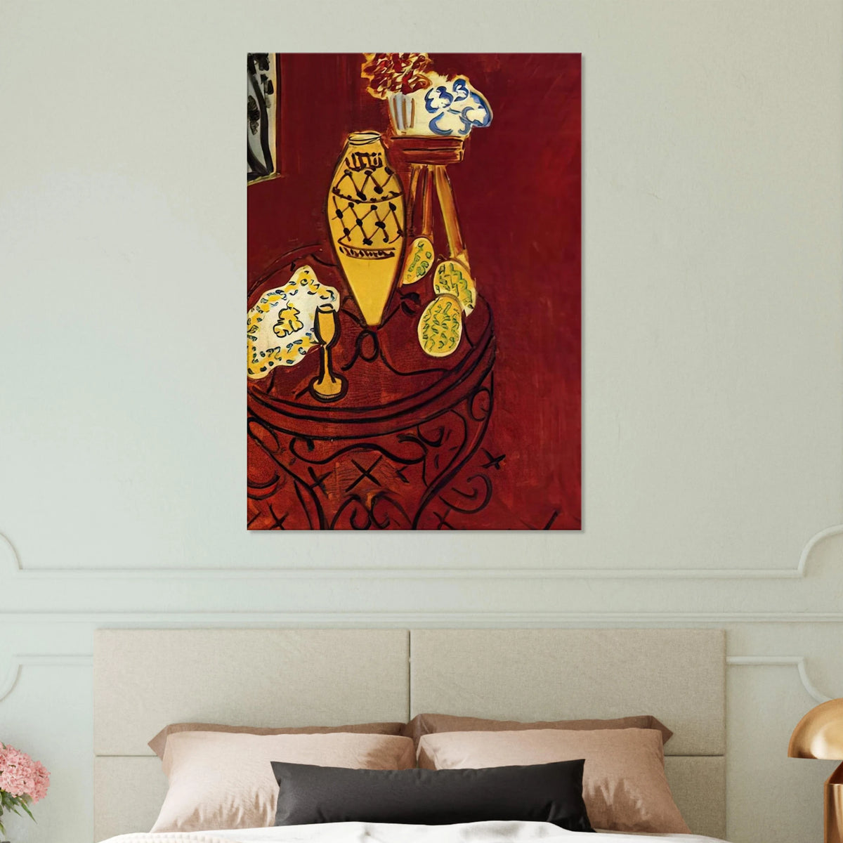 INTERIOR IN VENETIAN RED 1946 Canvas | Henri Matisse Canvas | Henri Matisse Print