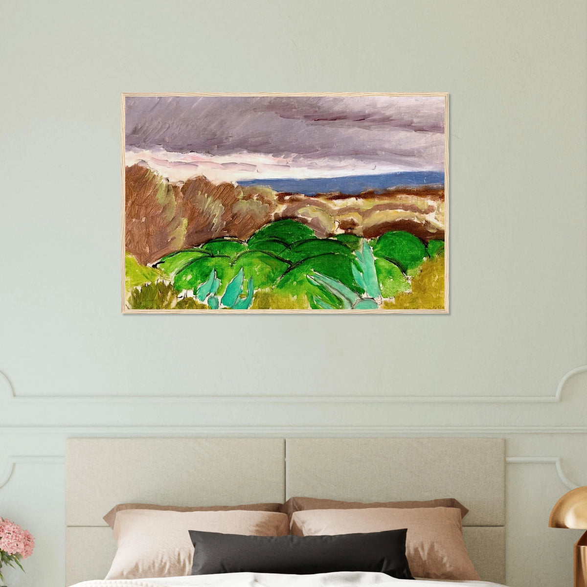 CAGNES LANDSCAPE IN STORMY WEATHER 1917 Framed Poster | Henri Matisse Framed Prints Wall Art | Henri Matisse Print