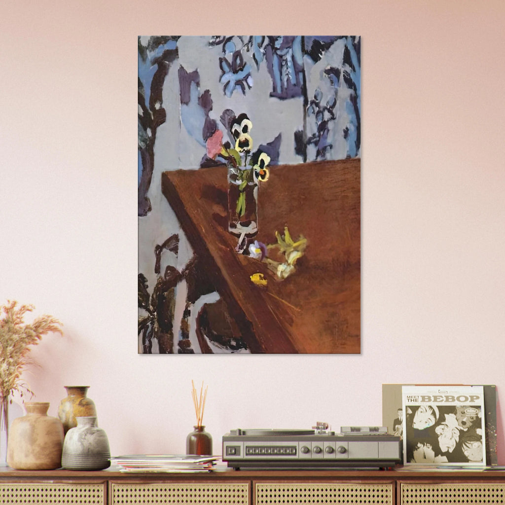 PANSIES ON A TABLE 1919 Canvas | Henri Matisse Canvas | Henri Matisse Print