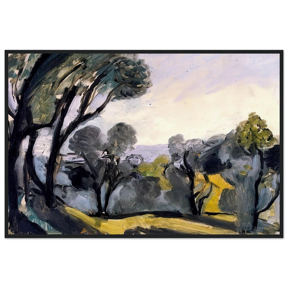 LANDSCAPE WITH OLIVE TREES 1918 Framed Poster | Henri Matisse Framed Prints Wall Art | Henri Matisse Print