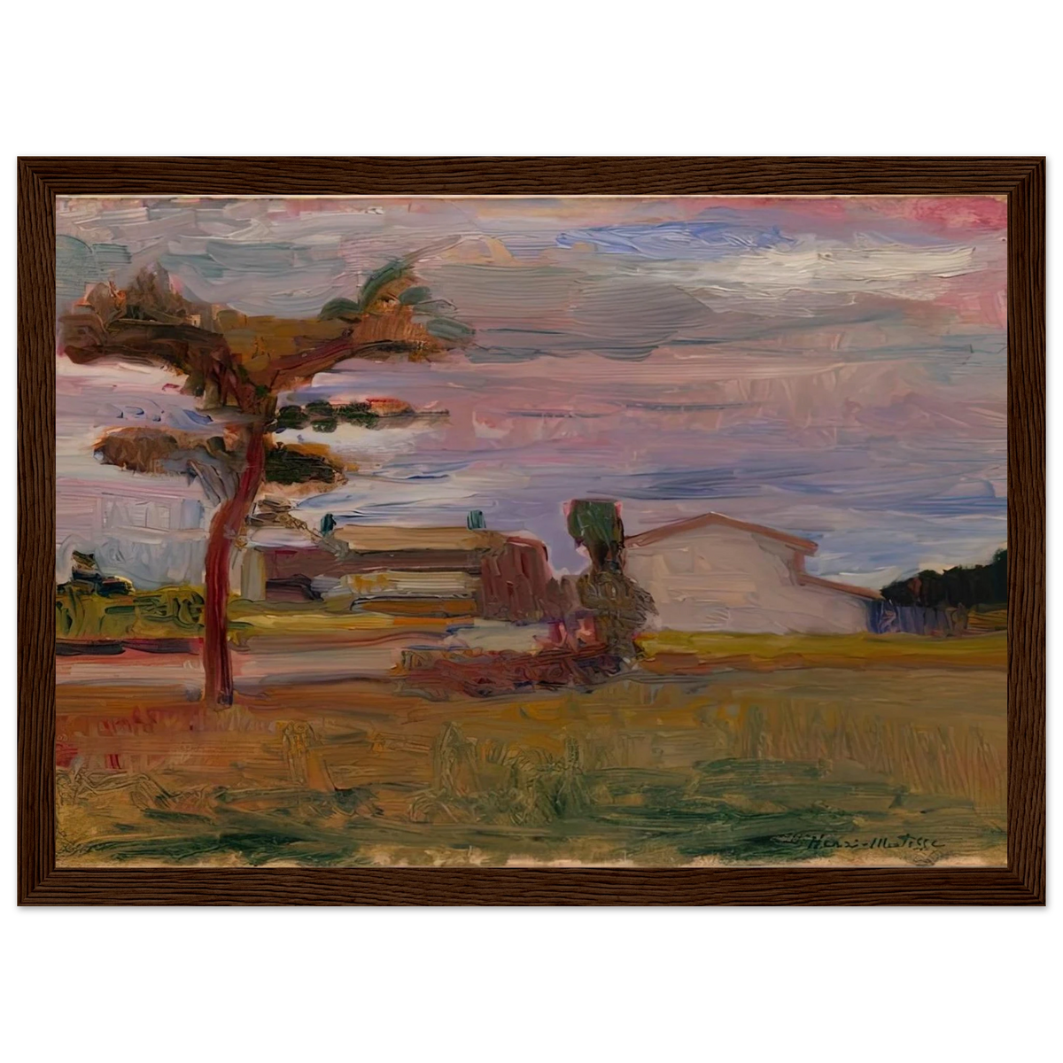 CORSICAN LANDSCAPE 1898 Framed Poster | Henri Matisse Framed Prints Wall Art | Henri Matisse Print