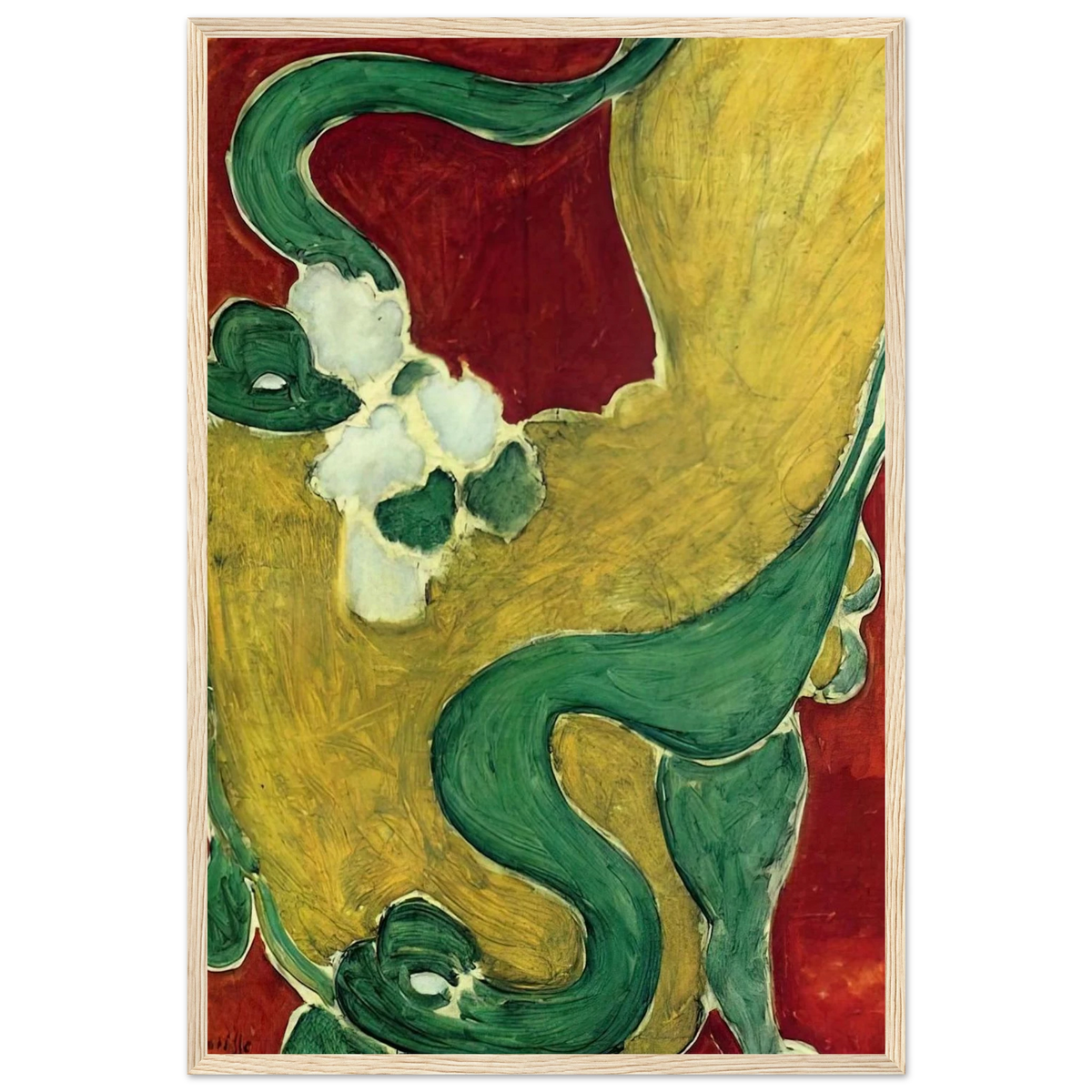 THE RACAILLE CHAIR 1946 Framed Poster | Henri Matisse Framed Prints Wall Art | Henri Matisse Print