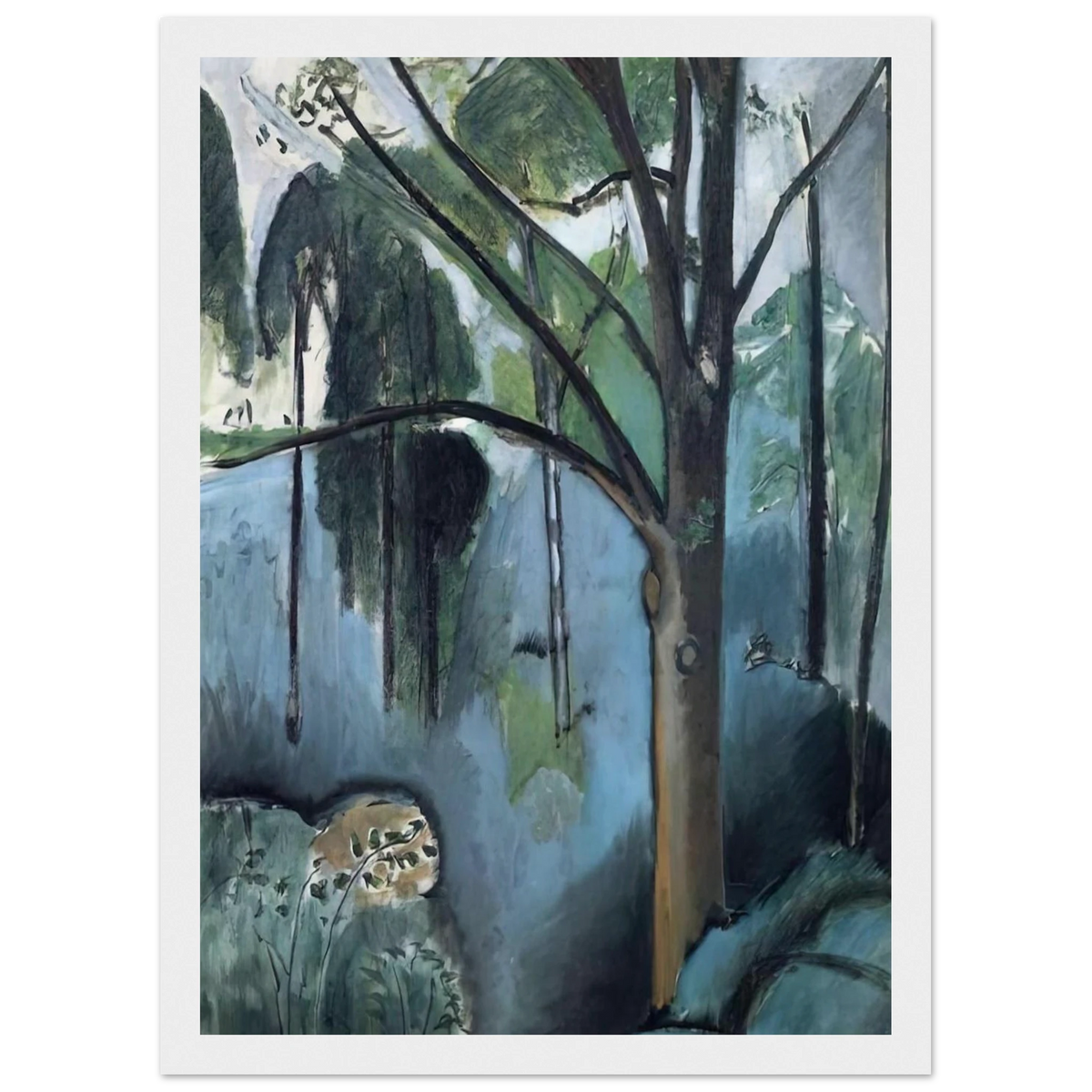 TRIVAUX POND 1917 Framed Poster | Henri Matisse Framed Prints Wall Art | Henri Matisse Print