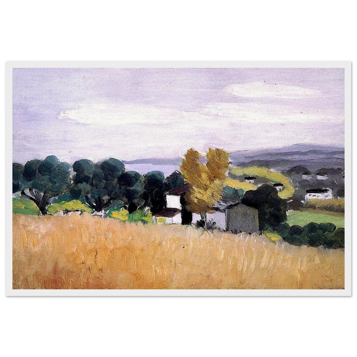 AUTUMN IN CAGNES 1918 Framed Poster | Henri Matisse Framed Prints Wall Art | Henri Matisse Print