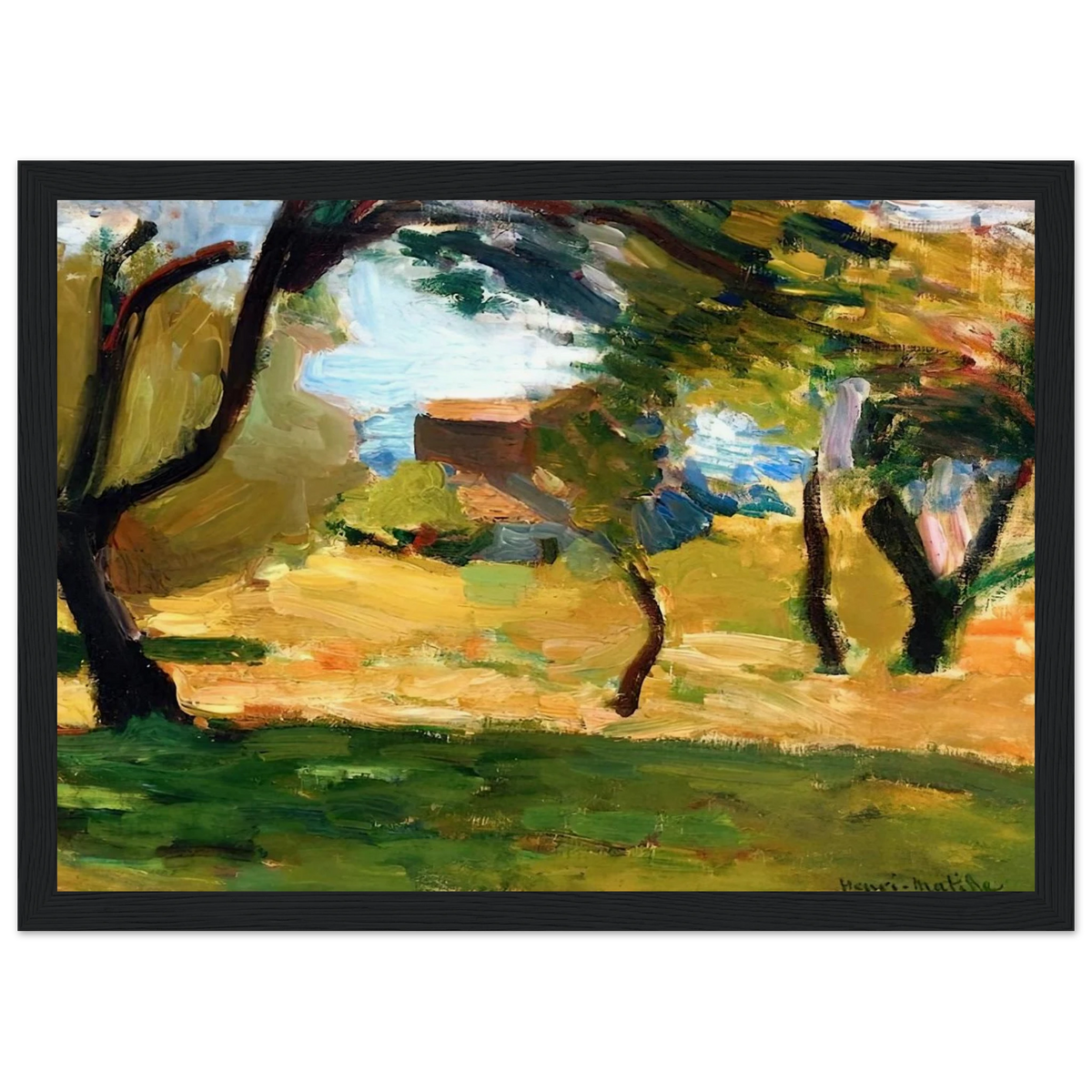 CORSICAN LANDSCAPE 1898 1 Framed Poster | Henri Matisse Framed Prints Wall Art | Henri Matisse Print