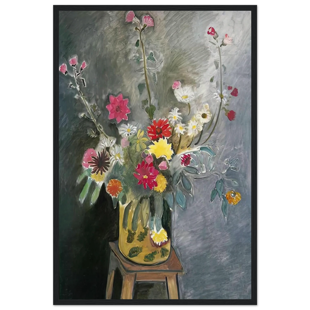 BOUQUET OF MIXED FLOWERS 1917 Framed Poster | Henri Matisse Framed Prints Wall Art | Henri Matisse Print