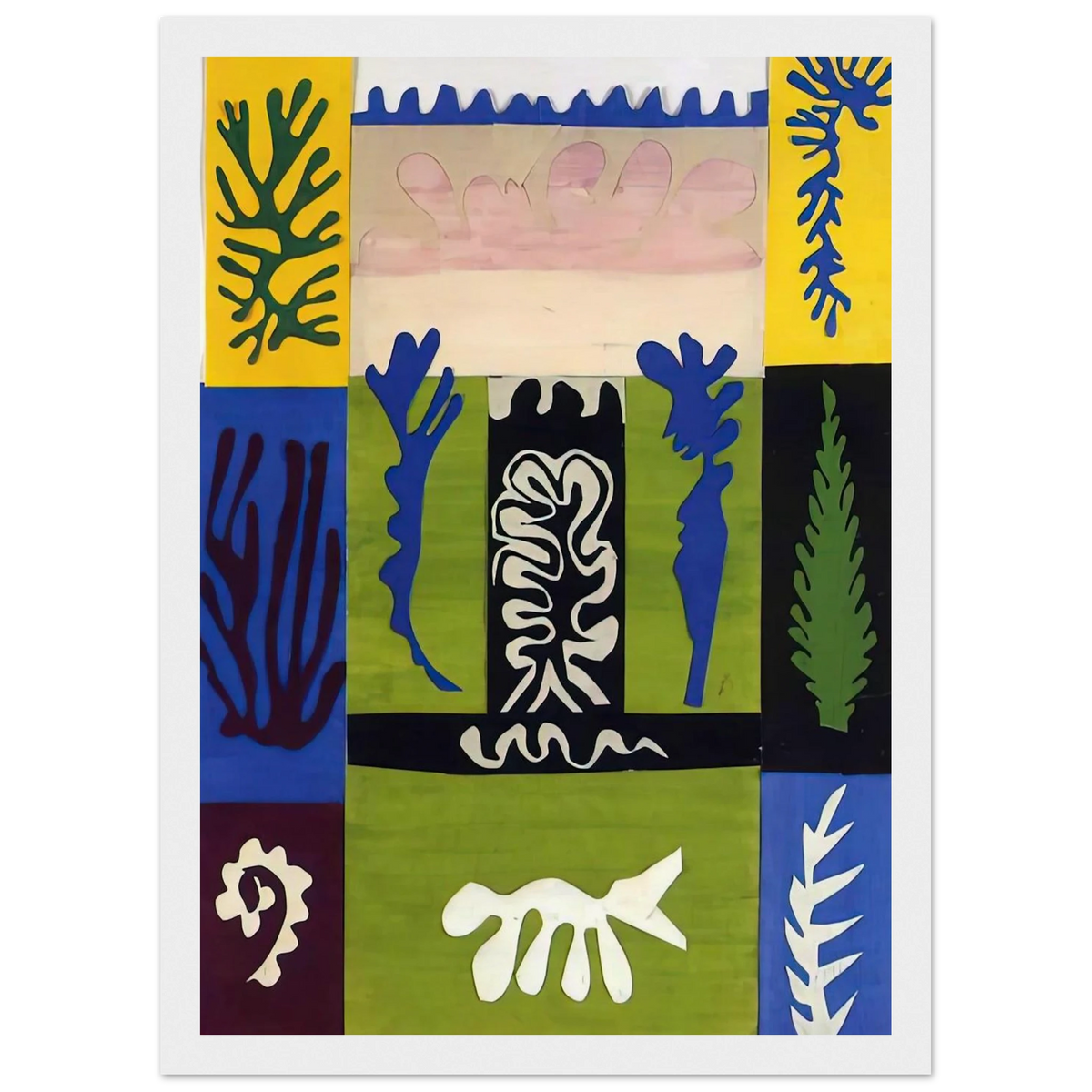 CUT OUTS 5 Framed Poster | Henri Matisse Framed Prints Wall Art | Henri Matisse Print