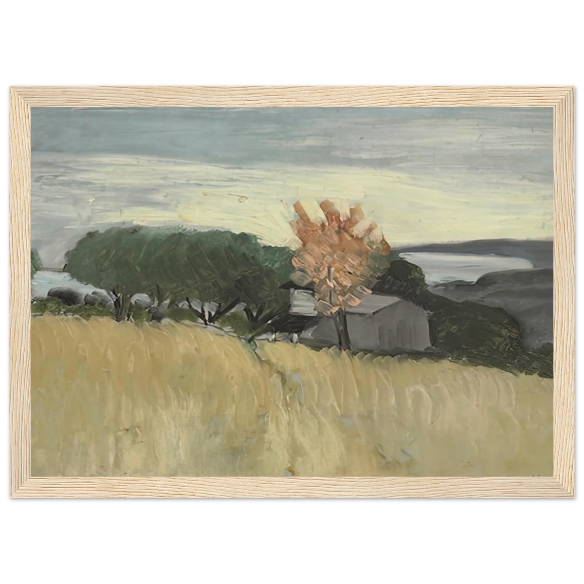 CHAMPS DE BLE A CAGNES 1918 Framed Poster | Henri Matisse Framed Prints Wall Art | Henri Matisse Print