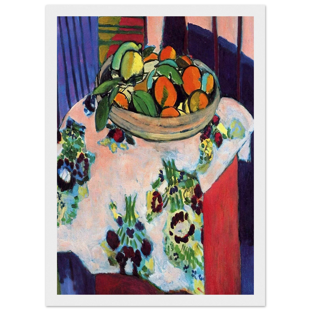 BASKET WITH ORANGES 1913 Framed Poster | Henri Matisse Framed Prints Wall Art | Henri Matisse Print