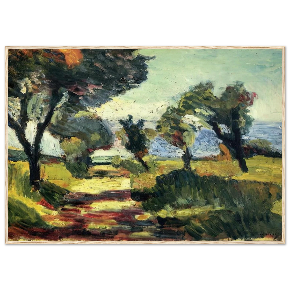 OLIVE TREES 1898 Framed Poster | Henri Matisse Framed Prints Wall Art | Henri Matisse Print