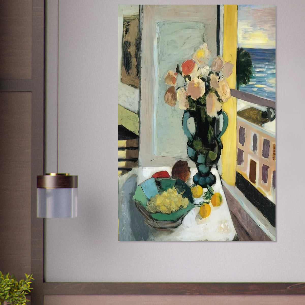 FLOWERS IN FRONT OF A WINDOW 1922 Poster | Henri Matisse Poster | Henri Matisse Print