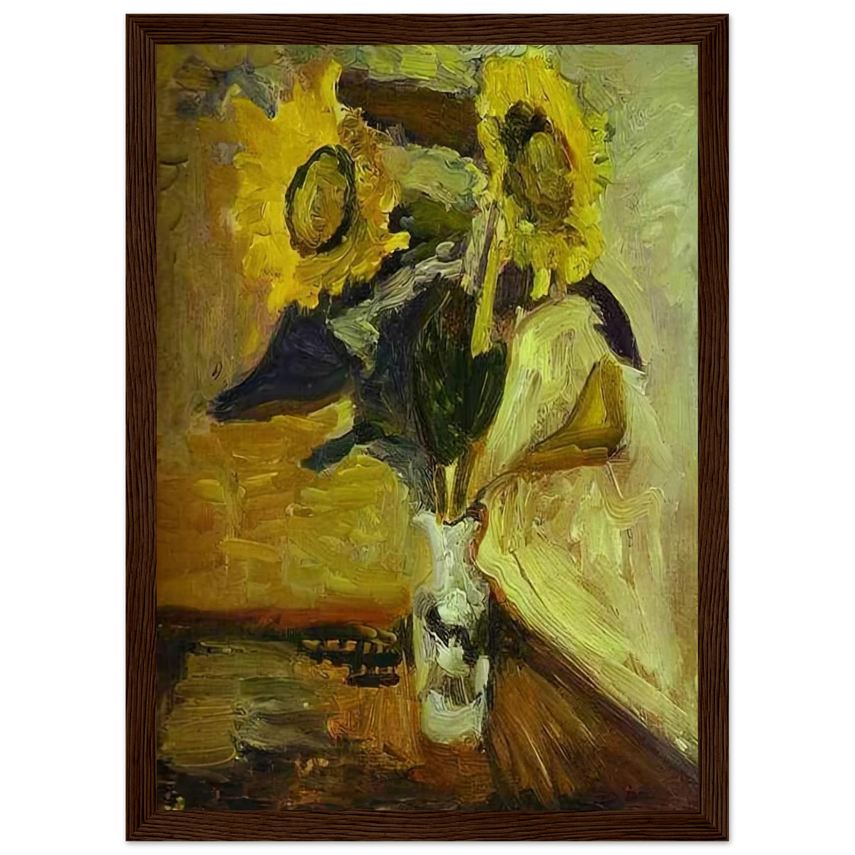 VASE OF SUNFLOWERS 1898 Framed Poster | Henri Matisse Framed Prints Wall Art | Henri Matisse Print