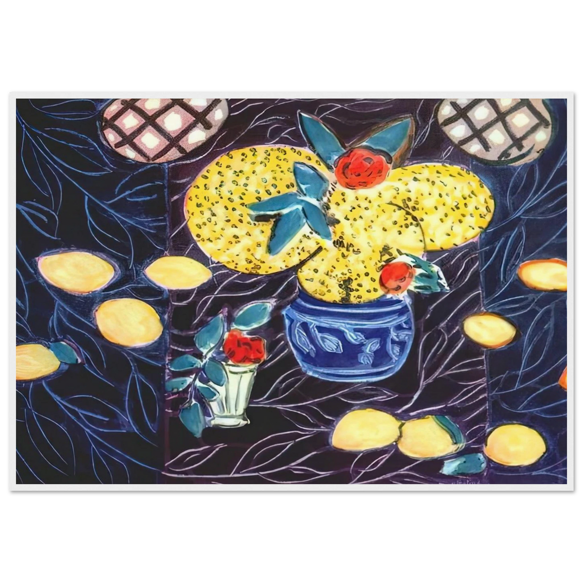 LEMONS AND MIMOSA 1944 Framed Poster | Henri Matisse Framed Prints Wall Art | Henri Matisse Print