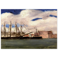 WHITE CLOUDS THE OLD PORT OF MARSEILLE 1918 Poster | Henri Matisse Poster | Henri Matisse Print