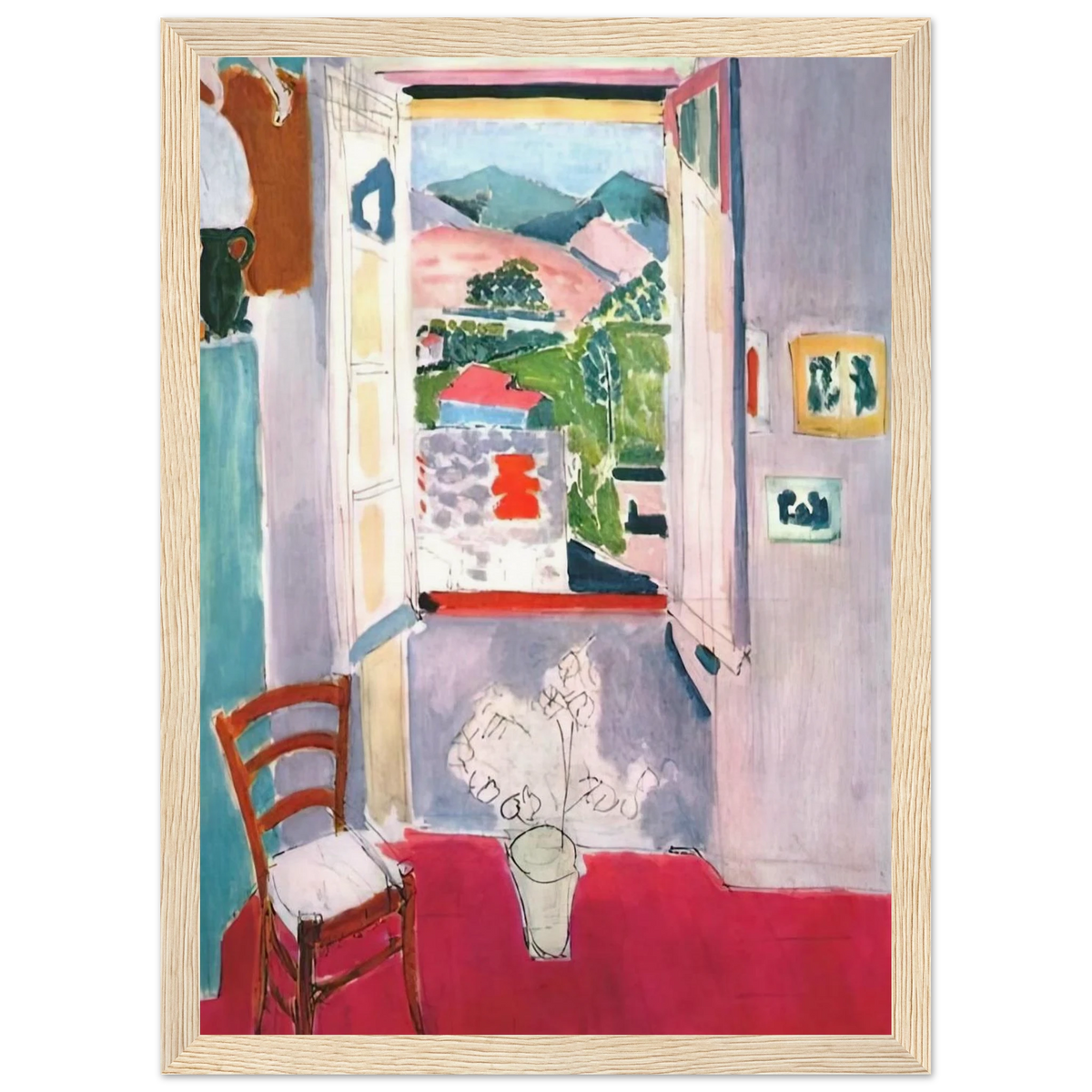 OPEN WINDOW AT COLLIOURE 1910 Framed Poster | Henri Matisse Framed Prints Wall Art | Henri Matisse Print