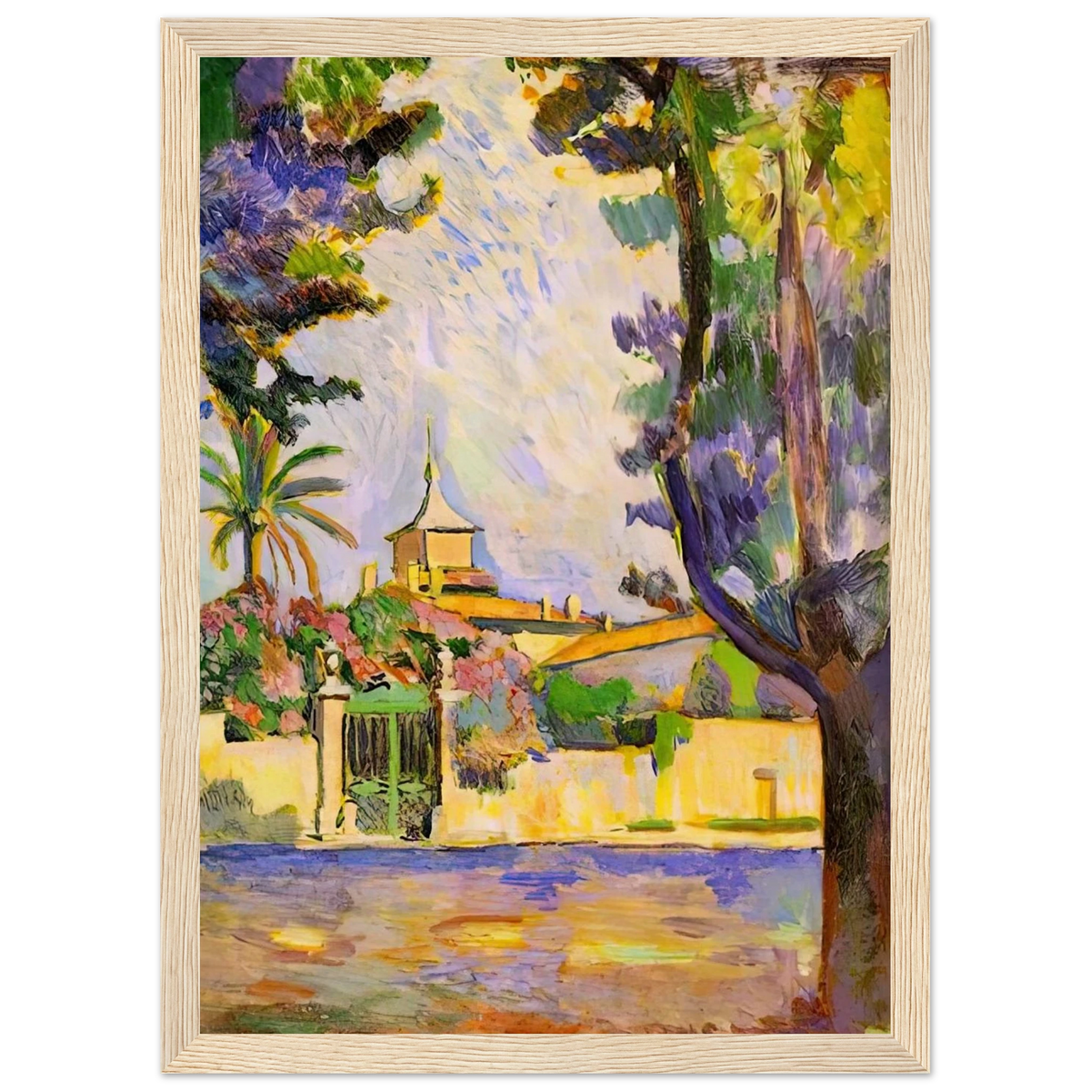 PLACE DES LICES ST TROPEZ 1904 Framed Poster | Henri Matisse Framed Prints Wall Art | Henri Matisse Print
