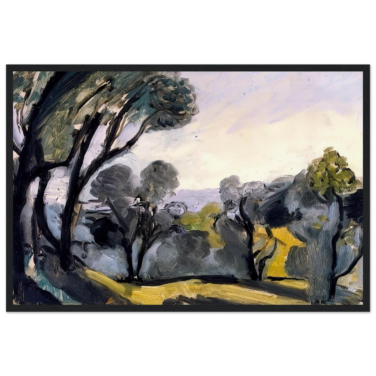 LANDSCAPE WITH OLIVE TREES 1918 Framed Poster | Henri Matisse Framed Prints Wall Art | Henri Matisse Print