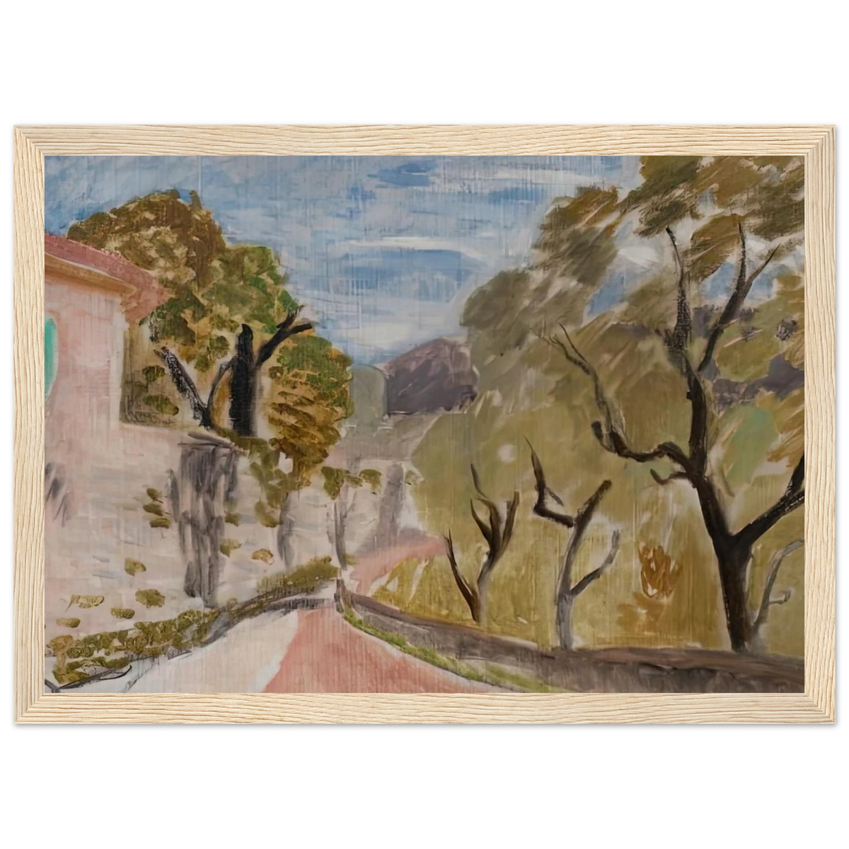 PAYSAGE OU RUE DANS LE MIDI 1918 Framed Poster | Henri Matisse Framed Prints Wall Art | Henri Matisse Print