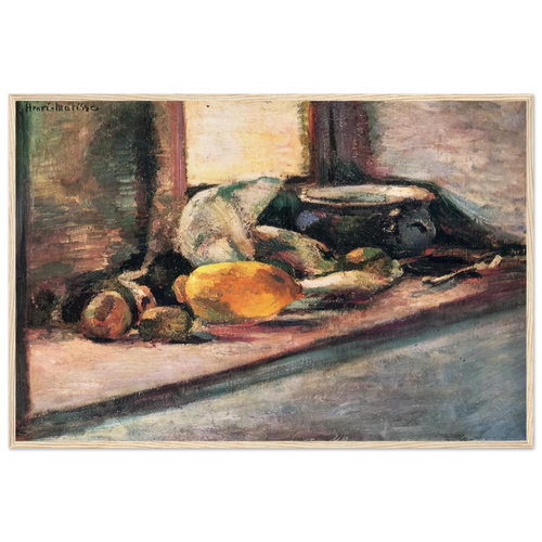 BLUE POT AND LEMON 1897 Framed Poster | Henri Matisse Framed Prints Wall Art | Henri Matisse Print