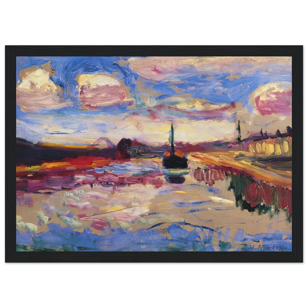 CANAL DU MIDI 1899 Framed Poster | Henri Matisse Framed Prints Wall Art | Henri Matisse Print