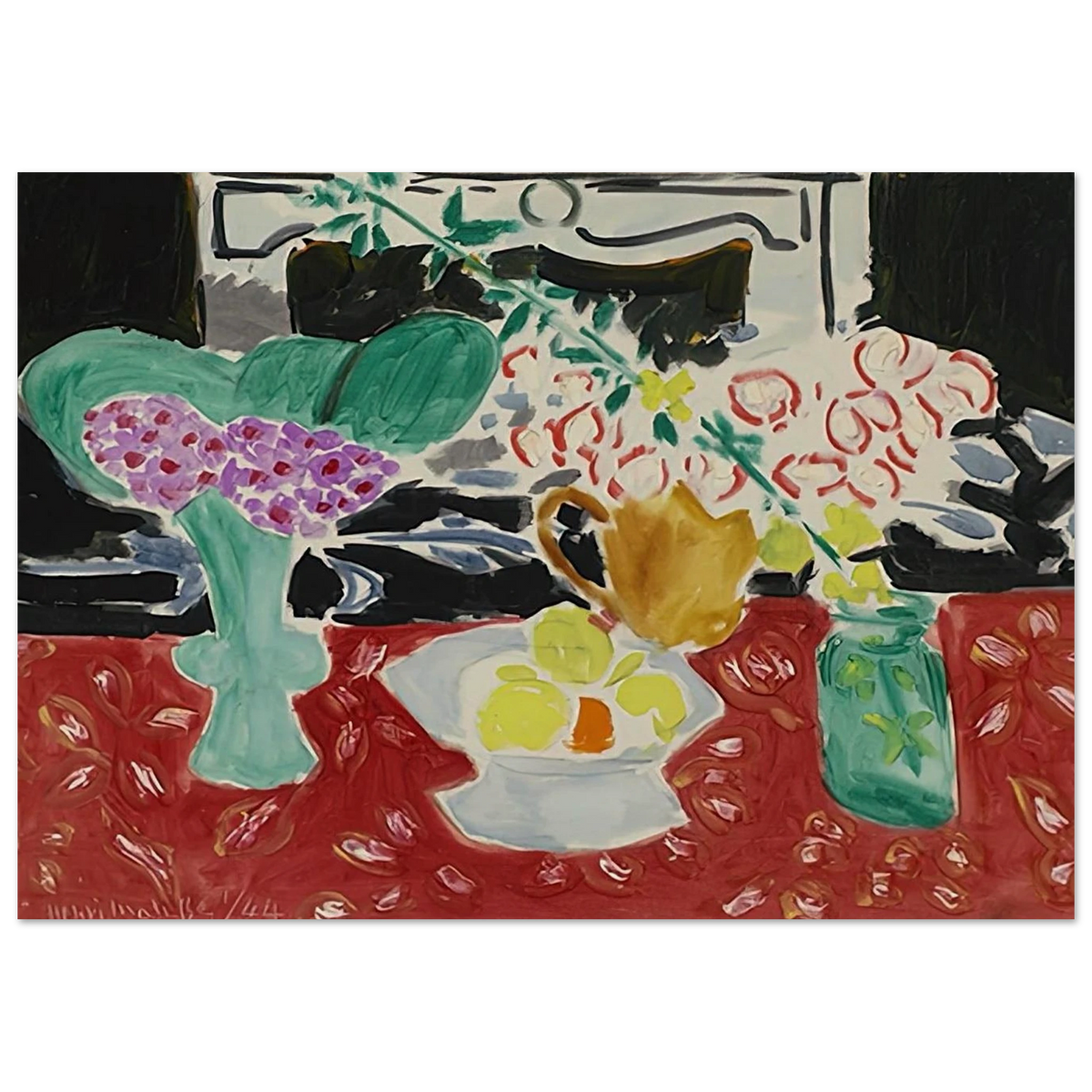ROSES DE NOEL ET SAXIFRAGE 1944 Poster | Henri Matisse Poster | Henri Matisse Print
