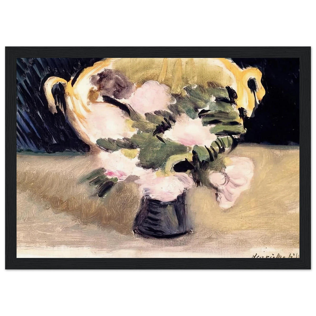 FLOWERS 1919 Framed Poster | Henri Matisse Framed Prints Wall Art | Henri Matisse Print