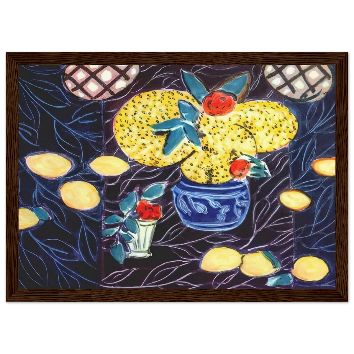 LEMONS AND MIMOSA 1944 Framed Poster | Henri Matisse Framed Prints Wall Art | Henri Matisse Print