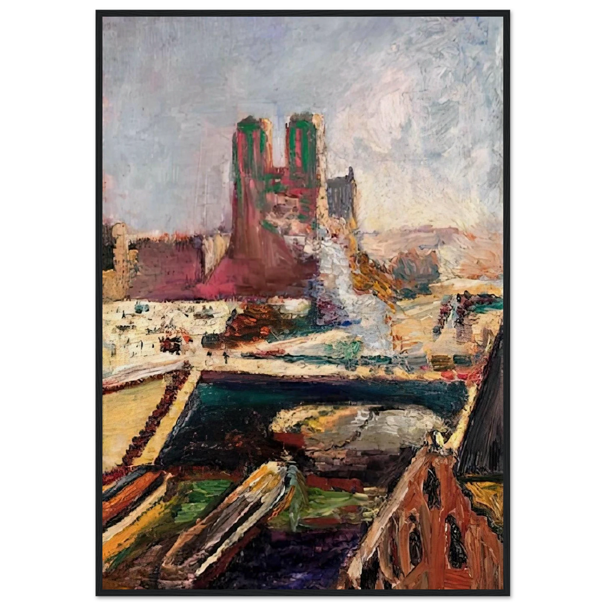 NOTRE DAME 1900 Framed Poster | Henri Matisse Framed Prints Wall Art | Henri Matisse Print