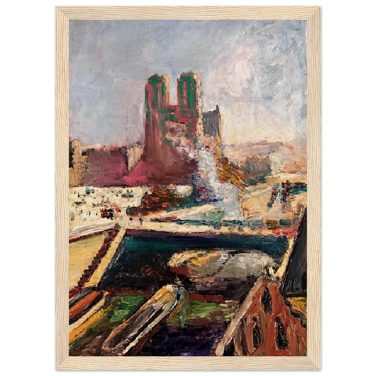 NOTRE DAME 1900 Framed Poster | Henri Matisse Framed Prints Wall Art | Henri Matisse Print