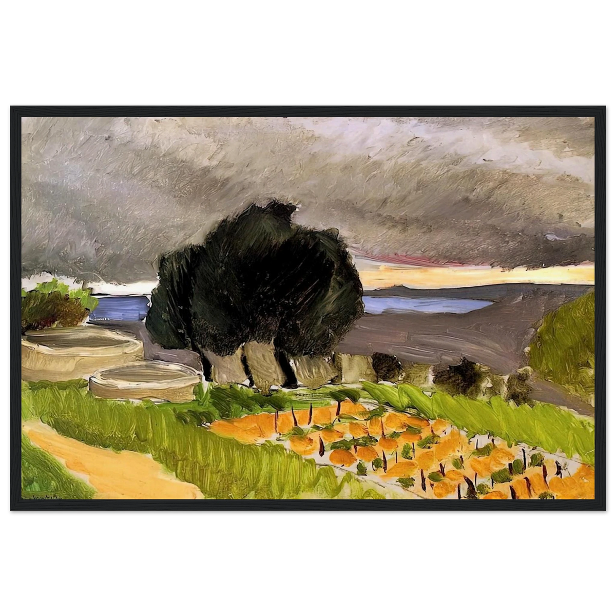 LANDSCAPE OF THE MIDI BEFORE THE STORM 1921 Framed Poster | Henri Matisse Framed Prints Wall Art | Henri Matisse Print