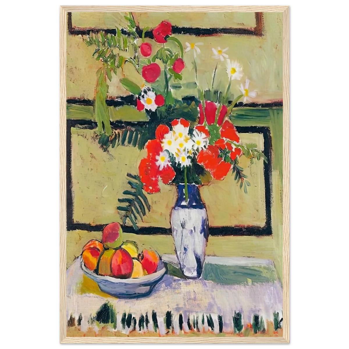FLOWERS AND FRUIT 1909 Framed Poster | Henri Matisse Framed Prints Wall Art | Henri Matisse Print