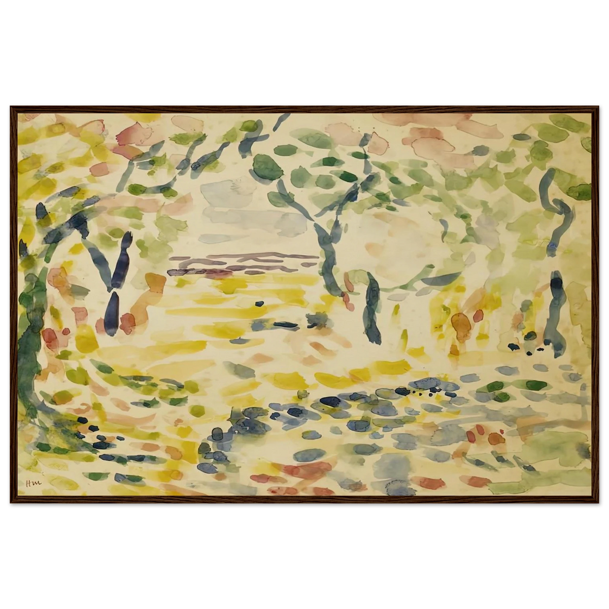 ETUDE POUR LE BONHEUR DE VIVRE 1905 Framed Poster | Henri Matisse Framed Prints Wall Art | Henri Matisse Print